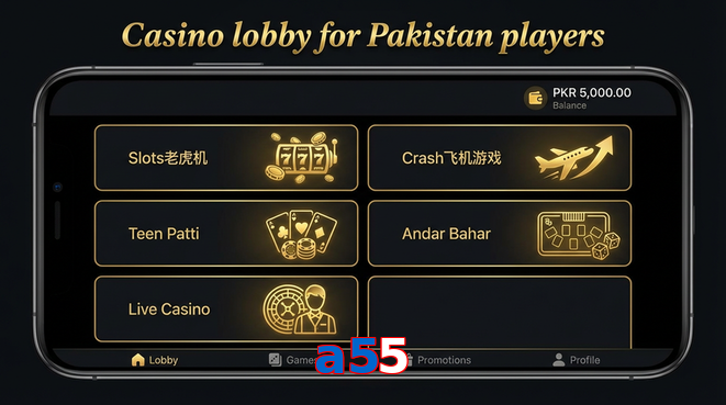 Lobby view of A55 for Pakistan users